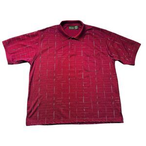 Scandia Woods Polo Shirt Men’s XL Red Cotton Blend Short Sleeve Pocket Casual